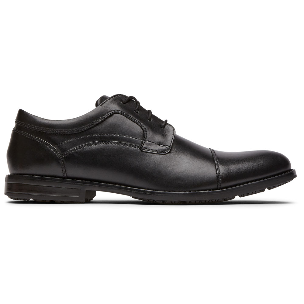 Rockport Oxfords Herr Svarta - Mykel Cap Toe - APEQT9456